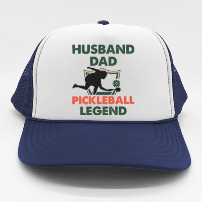 Husband Dad Pickleball Legend Gift For Pickleball Fan Sport Trucker Hat