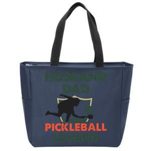 Husband Dad Pickleball Legend Gift For Pickleball Fan Sport Zip Tote Bag