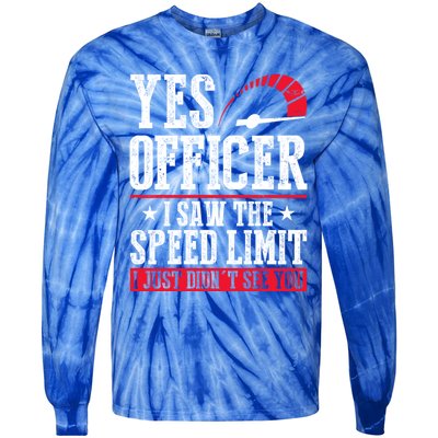 Humor Driver Police Mechanic Meaningful Gift Car Mechanics Meaningful Gift Tie-Dye Long Sleeve Shirt