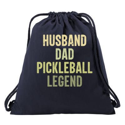 Husband Dad Pickleball Legend Player Pickleball Dad Gift Drawstring Bag