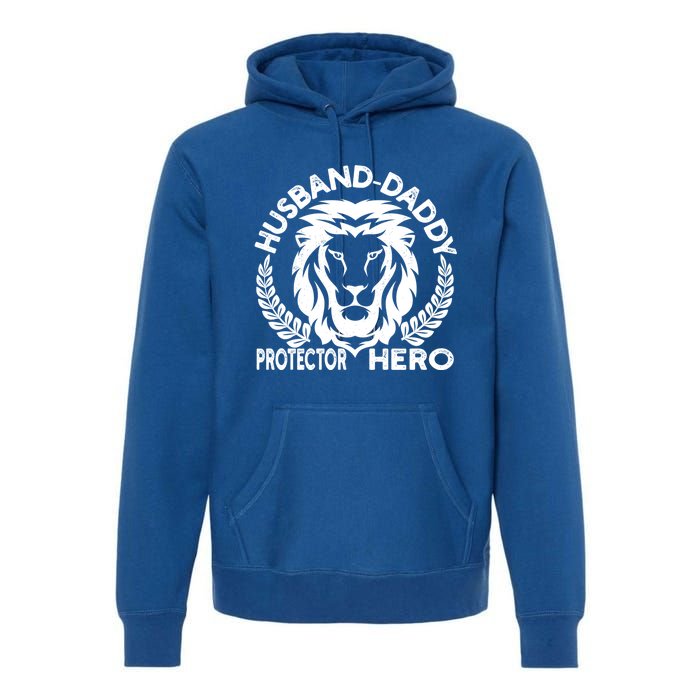 Husband Daddy Protector Hero Meaningful Gift Premium Hoodie