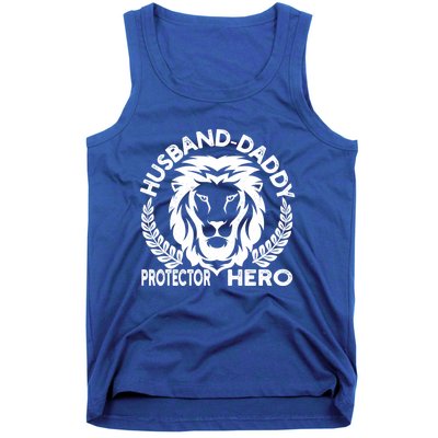 Husband Daddy Protector Hero Meaningful Gift Tank Top