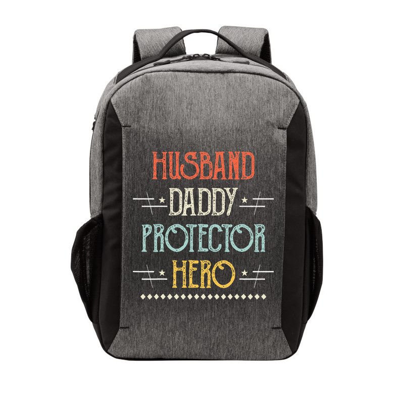 Husband Daddy Protector Hero Best Dad Fathers Day Gift Vector Backpack