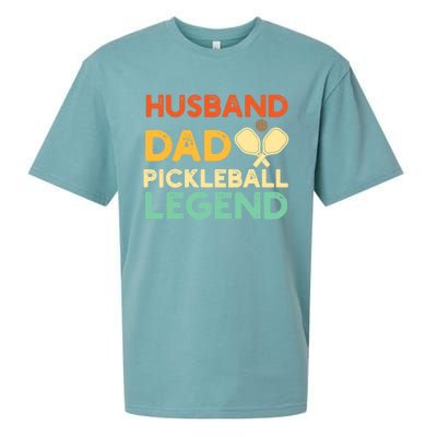 Husband Dad Pickleball Legend Gift FatherS Day Pickleball Gift Sueded Cloud Jersey T-Shirt