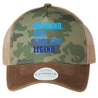 Husband Dad Pool Guy Legend Funny Men Legacy Tie Dye Trucker Hat