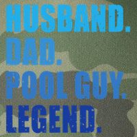 Husband Dad Pool Guy Legend Funny Men Legacy Tie Dye Trucker Hat