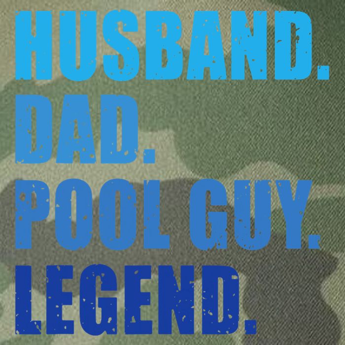 Husband Dad Pool Guy Legend Funny Men Legacy Tie Dye Trucker Hat