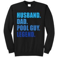 Husband Dad Pool Guy Legend Funny Men Sweatshirt