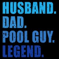 Husband Dad Pool Guy Legend Funny Men City Backpack