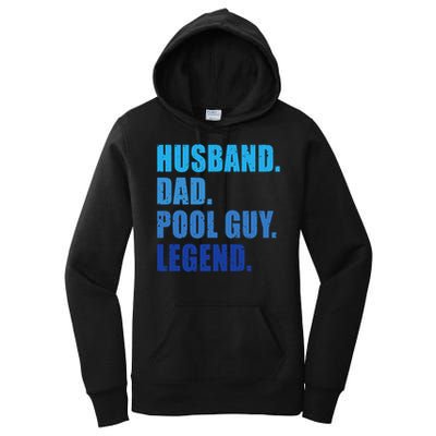 Husband Dad Pool Guy Legend Funny Men Women's Pullover Hoodie