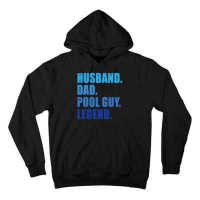 Husband Dad Pool Guy Legend Funny Men Tall Hoodie