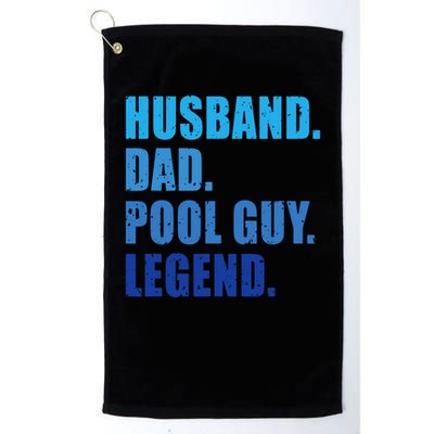 Husband Dad Pool Guy Legend Funny Men Golf Towel