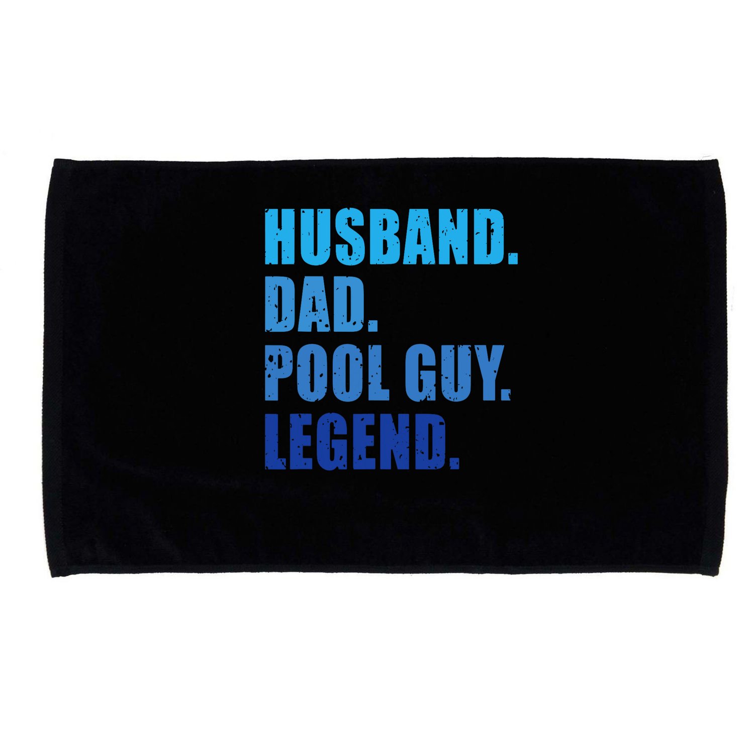 Husband Dad Pool Guy Legend Funny Men Microfiber Hand Towel