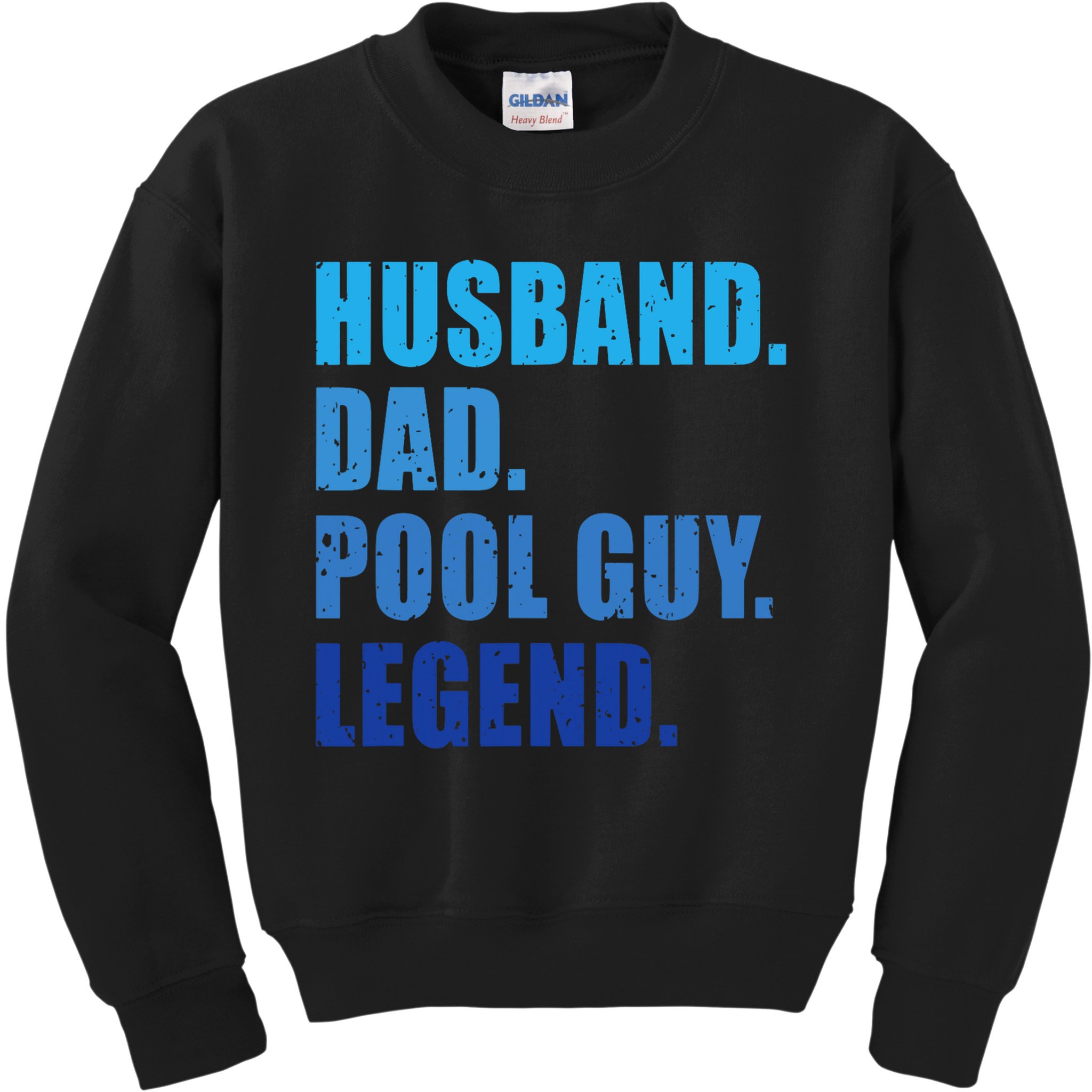 Husband Dad Pool Guy Legend Funny Men Kids Sweatshirt