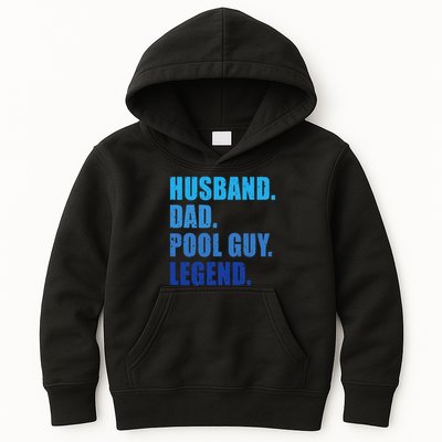 Husband Dad Pool Guy Legend Funny Men Kids Hoodie