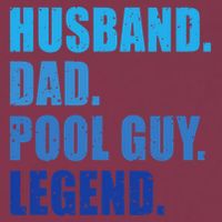 Husband Dad Pool Guy Legend Funny Men 16oz Travel Tumbler