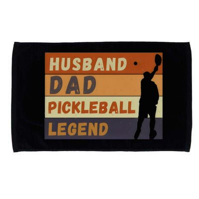 Husband Dad Pickleball Legend Vintage FatherS Day Meaningful Gift Microfiber Hand Towel