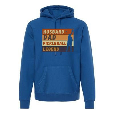 Husband Dad Pickleball Legend Vintage FatherS Day Meaningful Gift Premium Hoodie