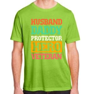 Husband Daddy Protector Hero Veteran Gift Adult ChromaSoft Performance T-Shirt