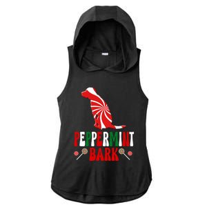 Harrier Dog Peppermint Bark Christmas Meaningful Gift Ladies PosiCharge Tri-Blend Wicking Draft Hoodie Tank