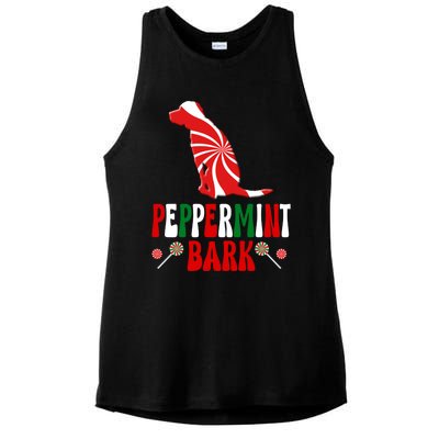 Harrier Dog Peppermint Bark Christmas Meaningful Gift Ladies PosiCharge Tri-Blend Wicking Tank