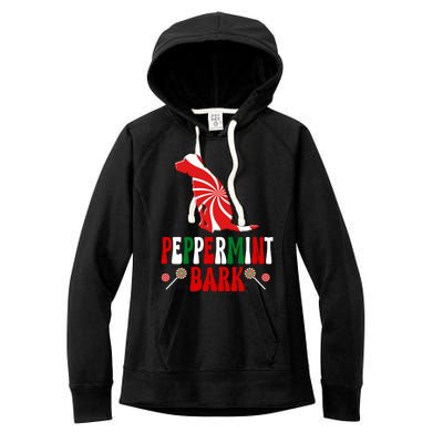 Harrier Dog Peppermint Bark Christmas Meaningful Gift Women's Fleece Hoodie