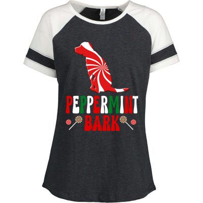 Harrier Dog Peppermint Bark Christmas Meaningful Gift Enza Ladies Jersey Colorblock Tee