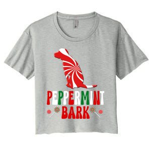 Harrier Dog Peppermint Bark Christmas Meaningful Gift Women's Crop Top Tee