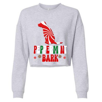 Harrier Dog Peppermint Bark Christmas Meaningful Gift Cropped Pullover Crew