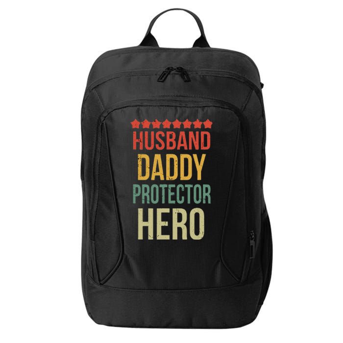 Husband Daddy Protector Hero City Backpack