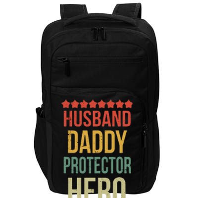 Husband Daddy Protector Hero Impact Tech Backpack