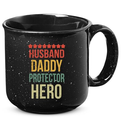 Husband Daddy Protector Hero 15oz Campfire Ceramic Mug