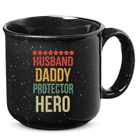 Husband Daddy Protector Hero 15oz Campfire Ceramic Mug