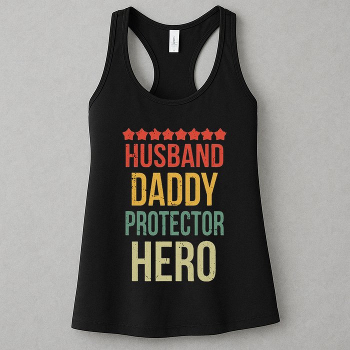Husband Daddy Protector Hero Womens Tank Top