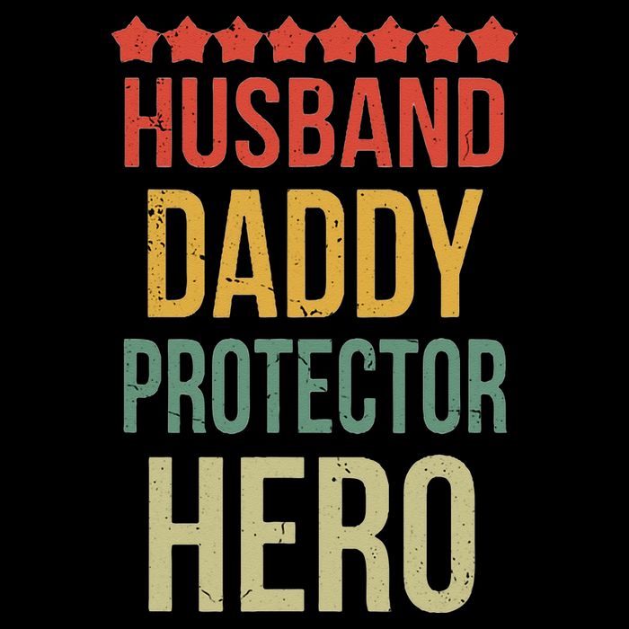 Husband Daddy Protector Hero Cropped Pullover Crew