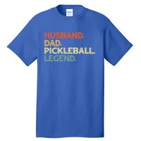 Husband Dad Pickleball Legend Vintage Pickleball Father Funny Gift Tall T-Shirt