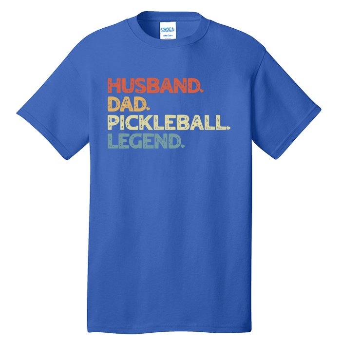 Husband Dad Pickleball Legend Vintage Pickleball Father Funny Gift Tall T-Shirt