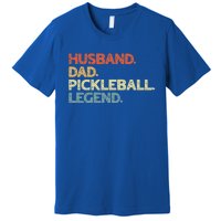 Husband Dad Pickleball Legend Vintage Pickleball Father Funny Gift Premium T-Shirt