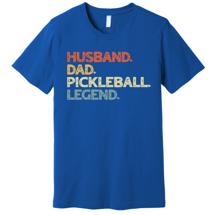 Husband Dad Pickleball Legend Vintage Pickleball Father Funny Gift Premium T-Shirt