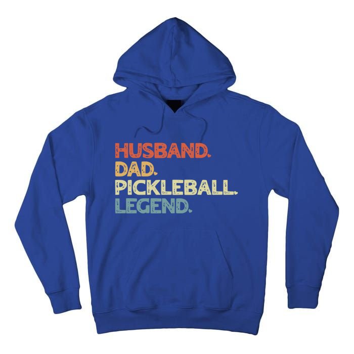 Husband Dad Pickleball Legend Vintage Pickleball Father Funny Gift Tall Hoodie