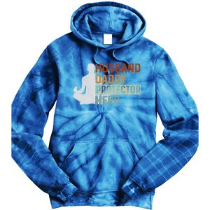 Husband Daddy Protector Hero Fathers Day Yoga Dad Grandpa Gift Tie Dye Hoodie