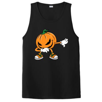 Halloween Dabbing Pumpkin Thanksgiving Day Gift PosiCharge Competitor Tank