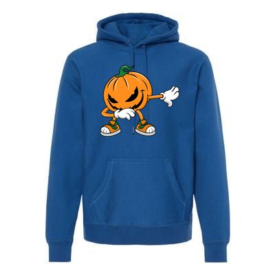 Halloween Dabbing Pumpkin Thanksgiving Day Gift Premium Hoodie