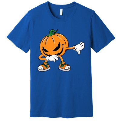 Halloween Dabbing Pumpkin Thanksgiving Day Gift Premium T-Shirt