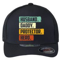Husband Daddy Protector Hero Flexfit Unipanel Trucker Cap