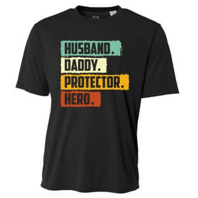 Husband Daddy Protector Hero Cooling Performance Crew T-Shirt