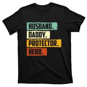 Husband Daddy Protector Hero T-Shirt