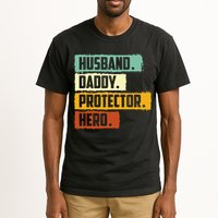 Husband Daddy Protector Hero Tall T-Shirt