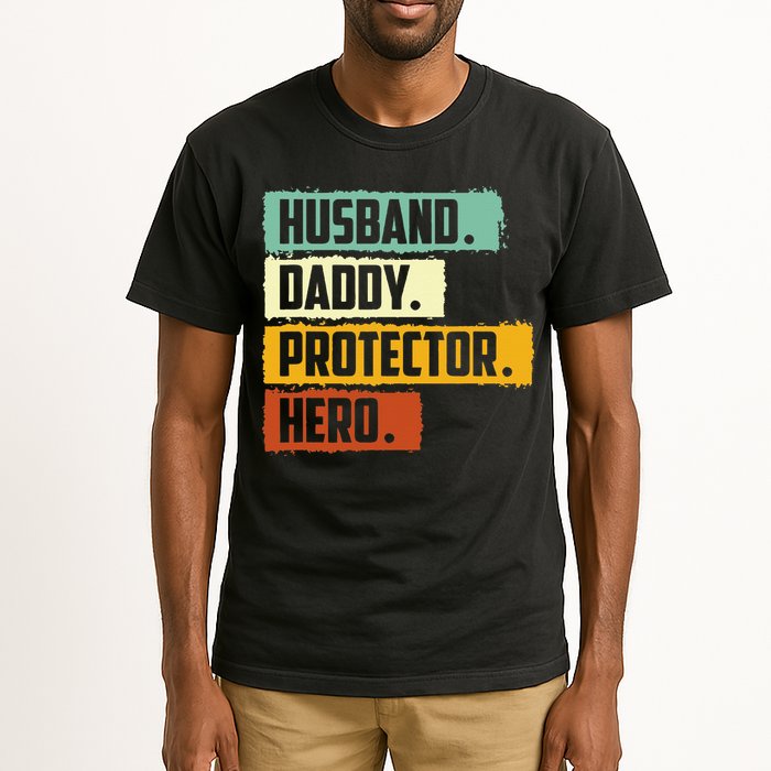 Husband Daddy Protector Hero Tall T-Shirt