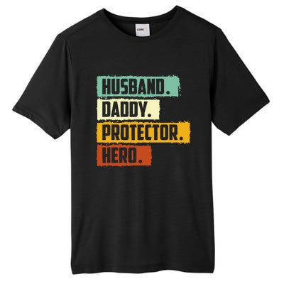 Husband Daddy Protector Hero Tall Fusion ChromaSoft Performance T-Shirt